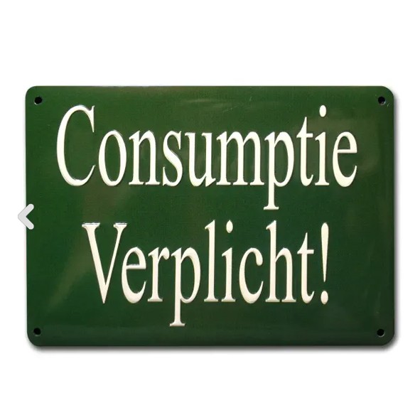 consumptie verplicht