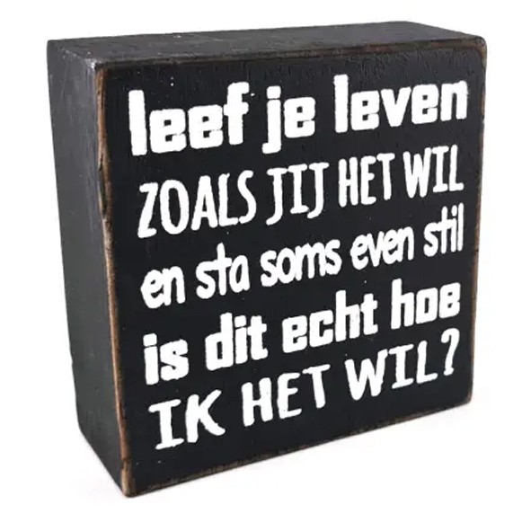 leef je leven