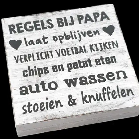 regels bij papa